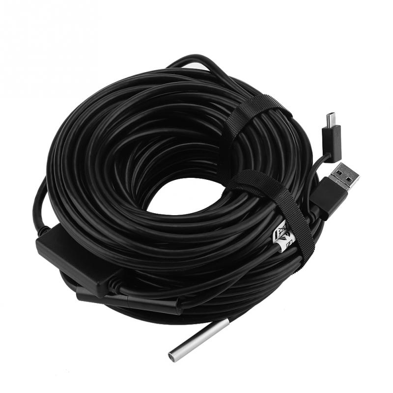 20-Meter 5.5Mm Waterdichte Camera Endoscoop Draagbare Usb Endoscoop Met 720P Usb Inspectie Camera Voor Pijp Auto inspectie