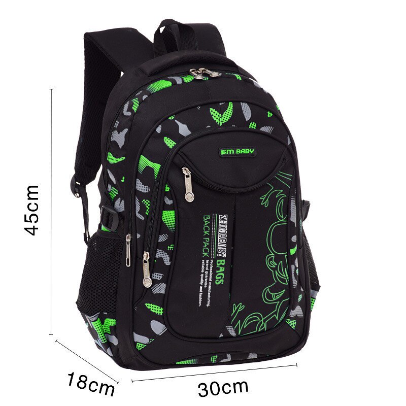 Kinderen Schooltassen Voor Meisjes Jongens Kinderen Rugzak In Basisschool Rugzakken Mochila Infantil Zip 2 Maten: green large