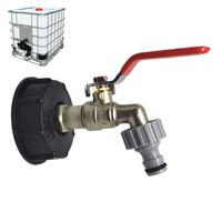 Ibc tote tank livsmedelsklassad avloppsadapter 1/2 " trädgårdsslang låsbar kran vattentank slangkoppling byte: D