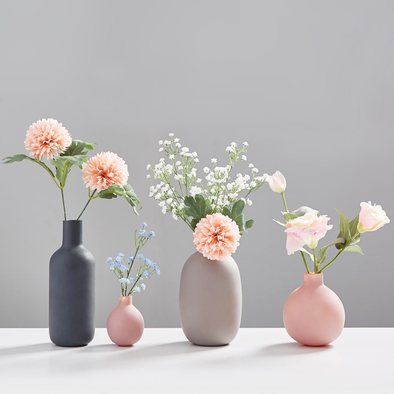 Accessoires de décoration de la maison | Vases à fleurs modernes pour fleurs, Vase en céramique, petite décoration de salon, décoration de bureau