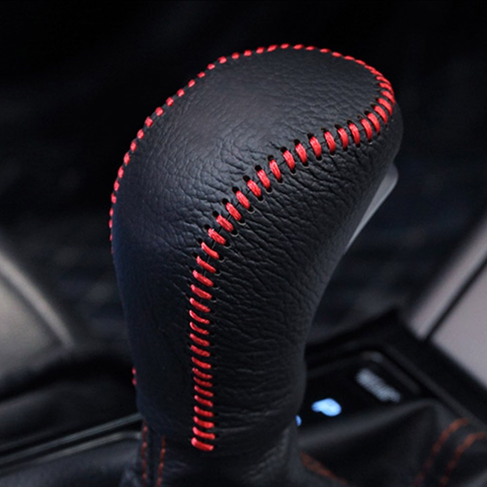 Auto Styling Leather Cover Automatische Versnelling Hoofd Pookknop Gear Shift Halsbanden Case Voor Hyundai Creta Ix25