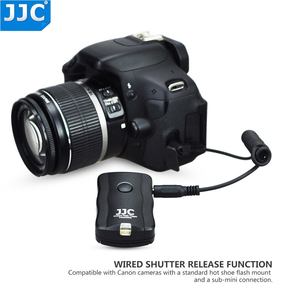 JJC-disparador de Flash inalámbrico, Control remoto para Canon, Nikon, Pentax, Fujifilm, luces de estudio Speedlight