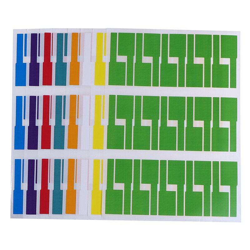 Etiquetas de Cable autoadhesivas de colores útiles, etiquetas de identificación impermeables, pegatinas, herramienta de marcador, organizadores de cables de fibra, 300 Uds.