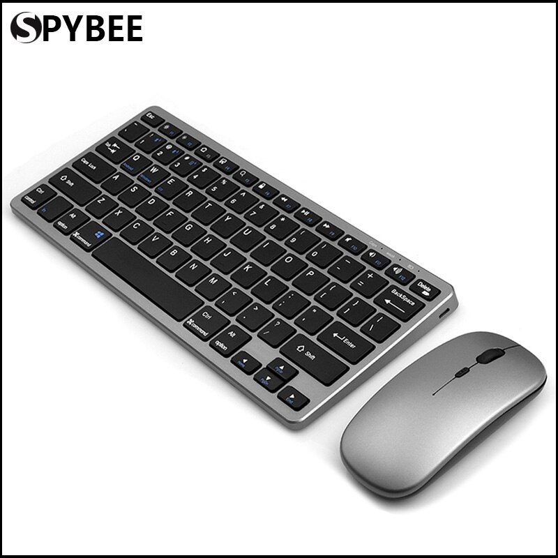 Combo tastiera e Mouse Wireless Bluetooth ricaricabili Mouse Wireless ergonomico silenzioso per tastiera del Computer portatile