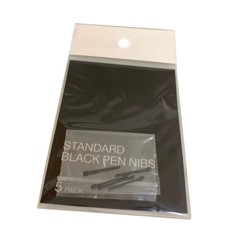 5Pcs Black Standard Penpunten Pen Tip Grafische Tekening Pad Penpunten Vervanging Stylus Voor Wacom Een DTC-133