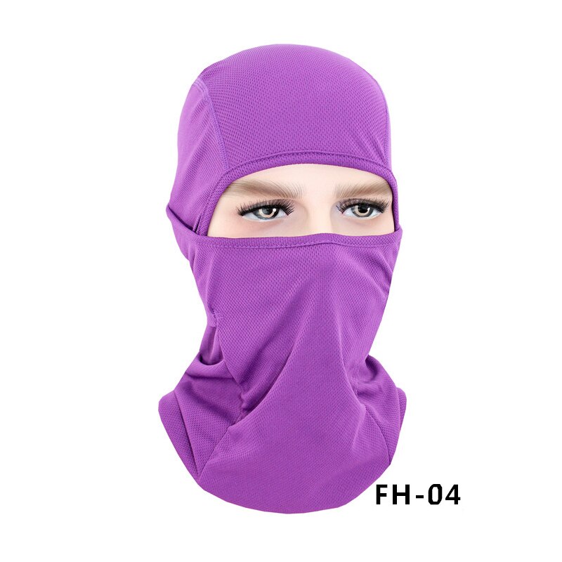 Gittergewebe Lycra Radfahren Maske voll Gesicht Schild Sport Lauf Jagd Fahrrad Schal Männer Frauen Hals Wärmer Sturmhaube Kopf Abdeckung Bandana MTB: Farbe 4