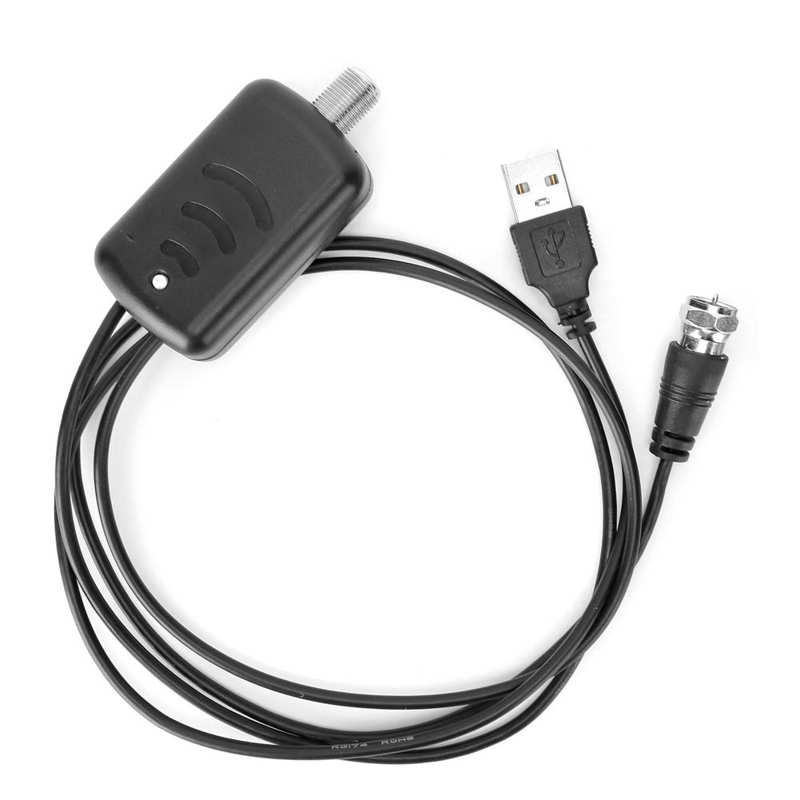 Signal Splitter Indoor Digital HDTV Powerful Signal Antenna Amplifier Enhance Reception for More Channel HDTV Antenna Amplifier