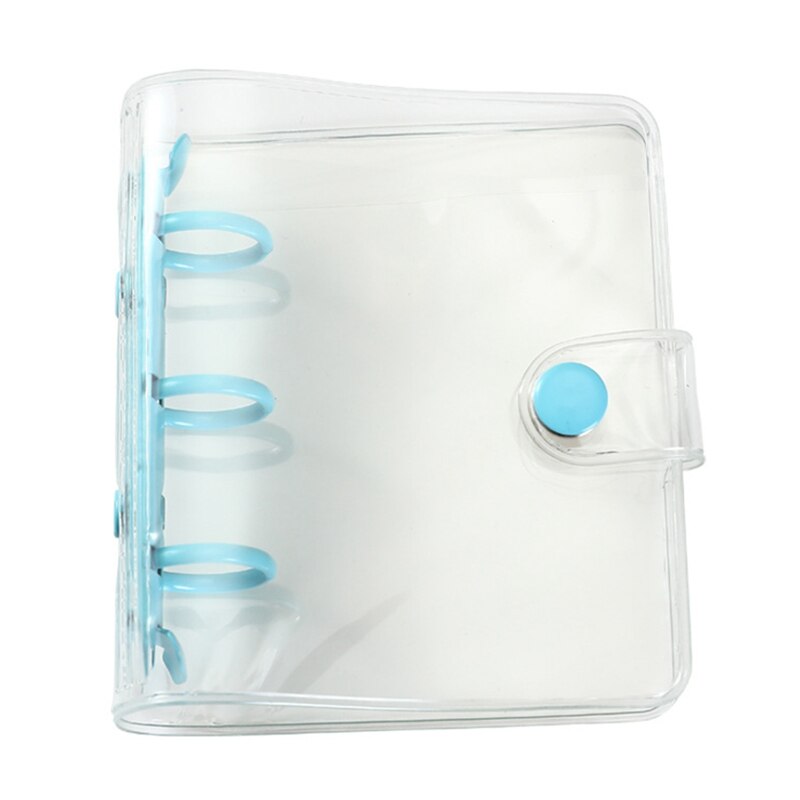 Creatieve Leuke Transparante 3 Ring Mini Losbladige Hand Boek Student Draagbare Notebook Bindmiddel Kawaii Schoolbenodigdheden: H03