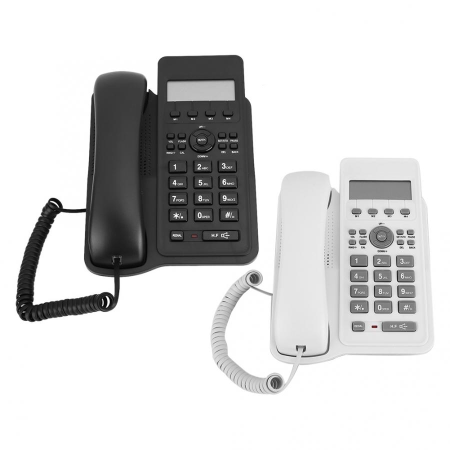 Vaste telefoon met snoer, bureau-wandtelefoon voor thuisgebruik met twee-draadsinterface voor thuiskantoor, hotelbedrijf