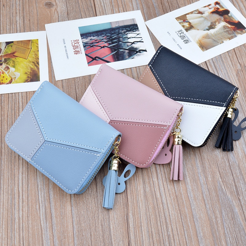 Women's Wallet Women Purses Women's Splice Mini Phone Thin Leather Wallet Small Coin Purse For Women Female Wallets