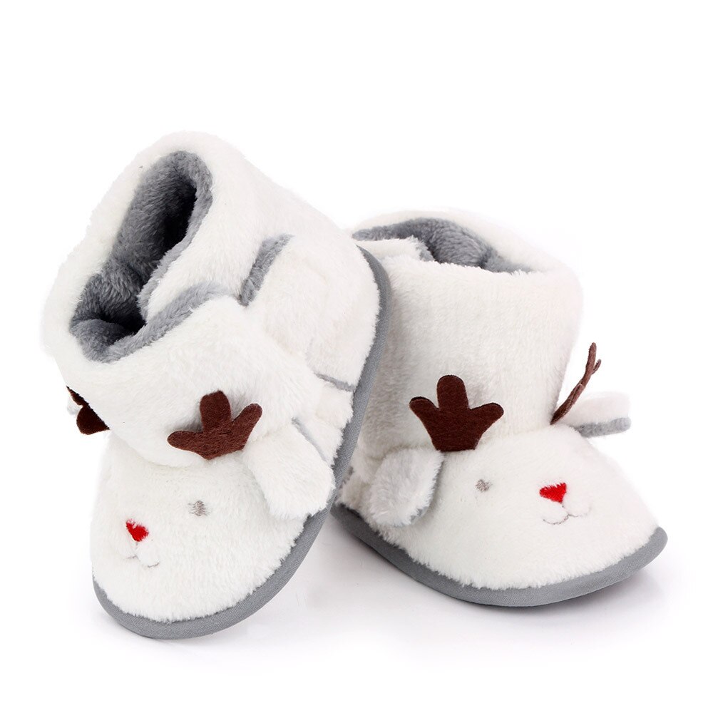 Neue Weihnachten Baby Schuhe Baby Jungen Mädchen Winter Warme Santa Claus Erste Wanderer Nette Weihnachten Baby Stiefel