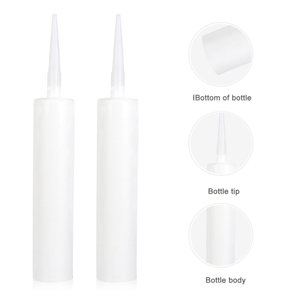 5 Pcs Empty Caulk Tubes Refillable Sealant Caulking Tube Home Supplies