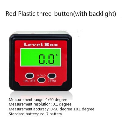 Electronic Digital Level Display Inclinometer Angle Gauge Meter Angle Measurement 360 Degree Magnetic Angulometer Angle Box: Type 8