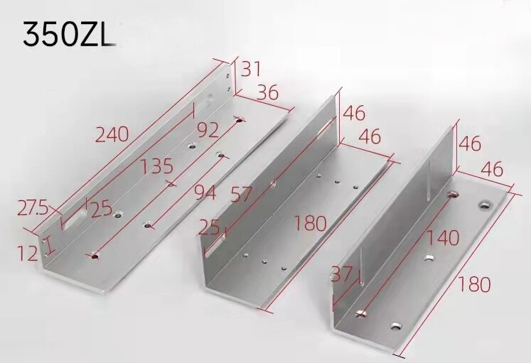 ZL Halterung Unterstützung Für 180kg 280kg 350kg 500kg Elektrische Magnetische Türschloss ZL Halterung Halfter Magnetische schloss Halterung: 350ZL