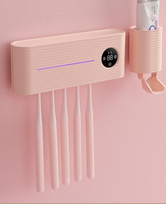Xiaomi-soporte de esterilización ultravioleta UVC para cepillo de dientes, dispensador de pasta de dientes, estante montado en la pared, accesorios de baño