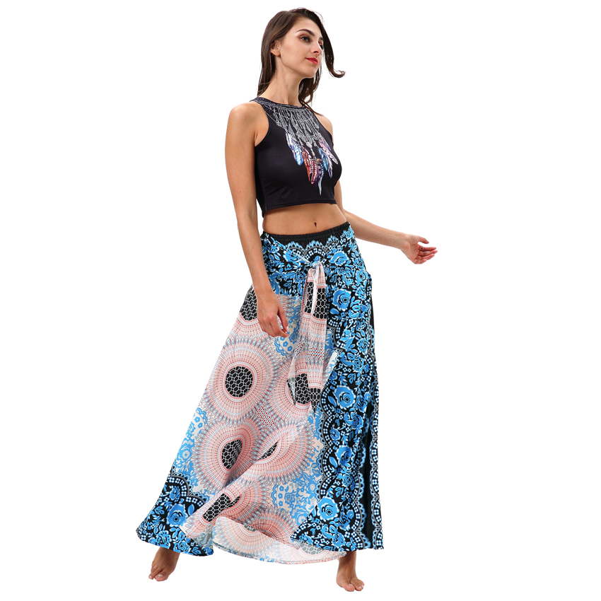 Japanse Japan Bohemen Jurk Bloemen Twee Stijl Dragen Jurk of Rokken Traditionele Stijl Aziatische Kleding Folk Thai Jurk Thailand