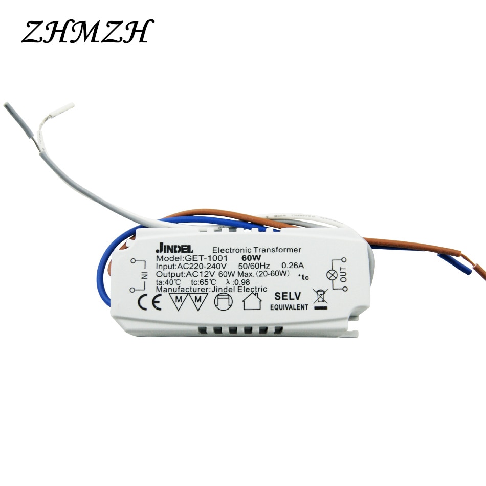 JINDELI AC220V To AC12V Electronic Transformer 60W... – Grandado