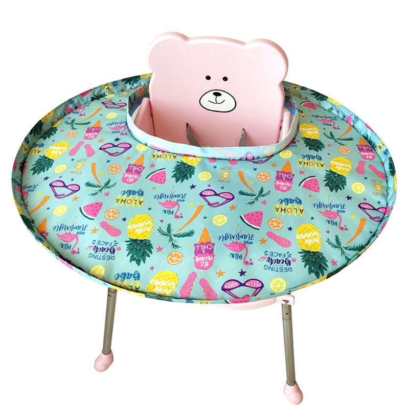 La couverture de chaise haute de soucoupe d'alimentation de bébé empêche la nourriture et les jouets de tomber à la protection de plancher pour le Restaurant et la maison
