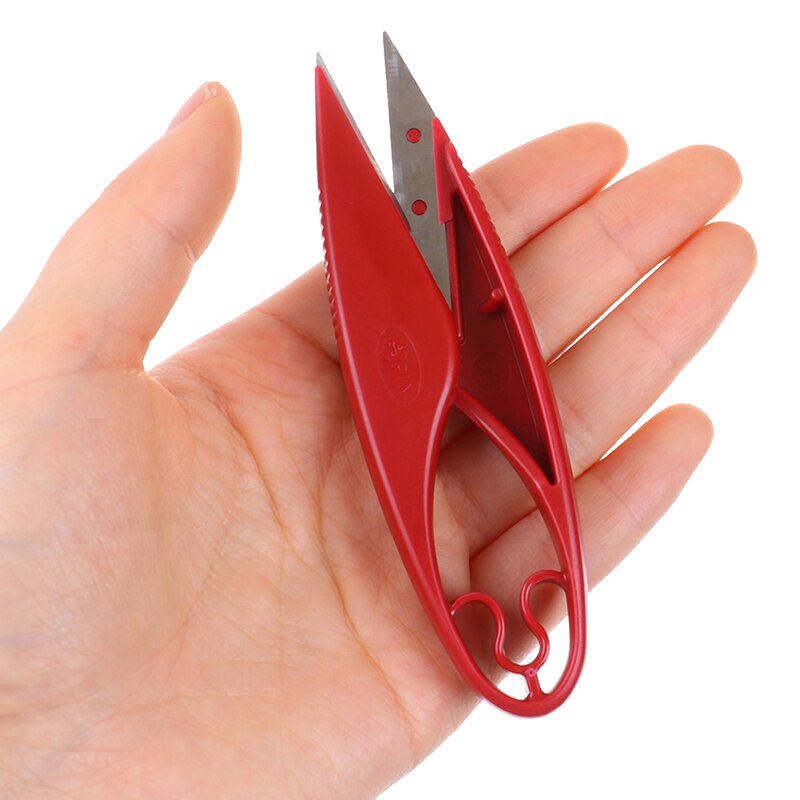 Advanced Plastic Handle Sewing Scissors Yarn Thread Scissors Embroidery Cross-stitch Cutter Shape Scissor Supplies Tool