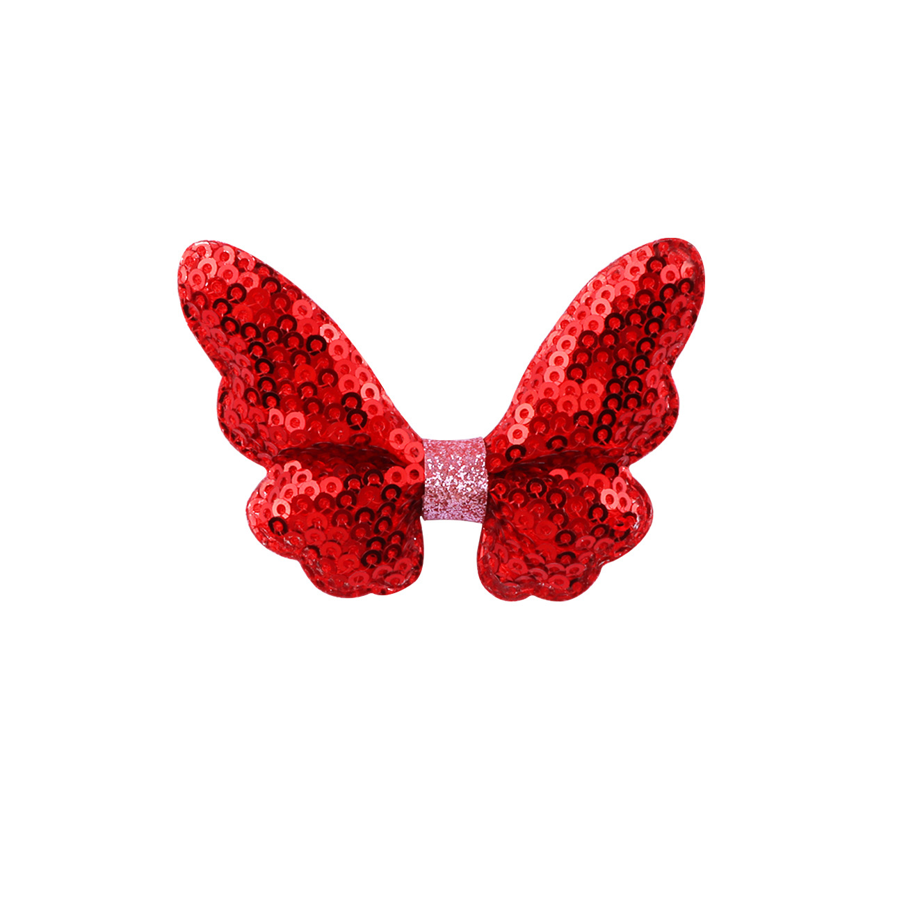 Glitter Mini Butterfly Hair Clips for Baby Girls Sparkly Colorful Hair Accessories Women Cute Small Tiny Clips Hair Accessories: Dark Grey