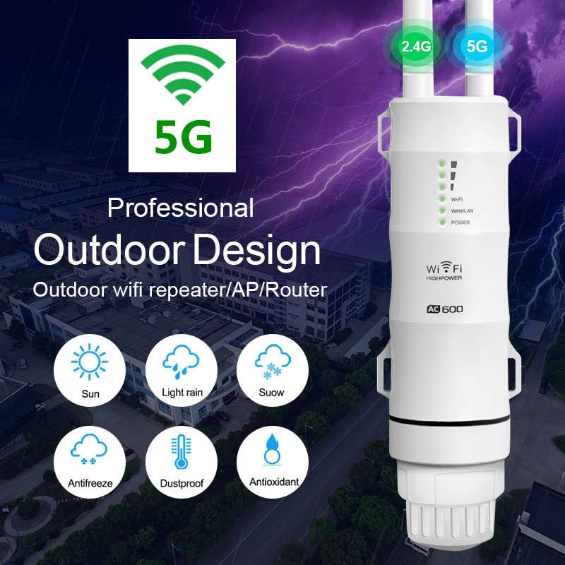 Wifi Extender Outdoor Wifi Repeater 5Ghz Wifi Booster Lange Range Amplifier Wi-fi Router Dual Band Wifi Access Point outdoor