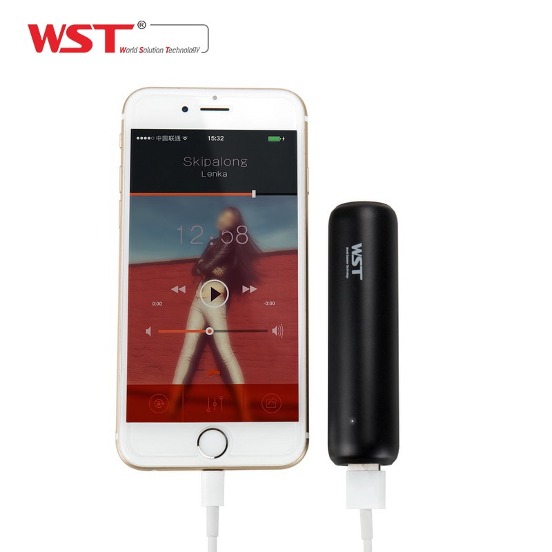 Wst-mini bateria externa portátil original para celular, bateria portátil, 3350mah, carregador de bateria, tamanho de bolso, viagem