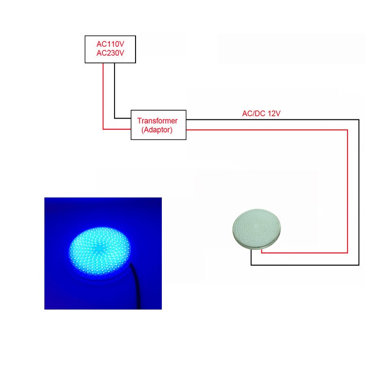LED Underwater Light 18W 24W 30W 35W 42W RGB Pool Lamp 12V Multiple color to Replace Halogen PAR56 Piscina Bulb Warm White Cool: Blue / 30W