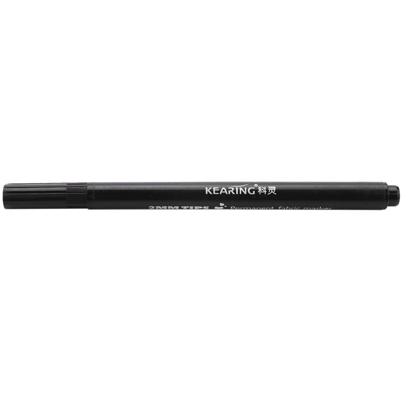 1 x Fabric Marker Pens Permanent Colors For DIY Textile Clothes T-Shirt Shoes: black