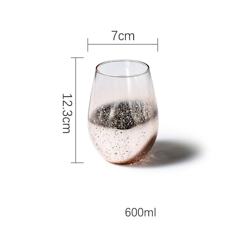 600ML Ins Nordic sky glass Glass Cups Heat-resistant Star Sky Cup Glassware Drinking Glasses for Water Juice Beer Wine Bar