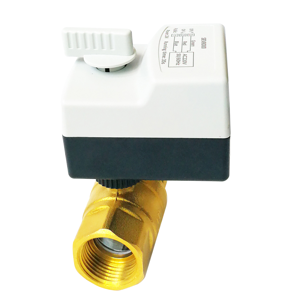 1 inch Full bore Electric motor valve AC220V, 3 wires 2 control electric motorized water valve DN25 2-way valve for irrigation