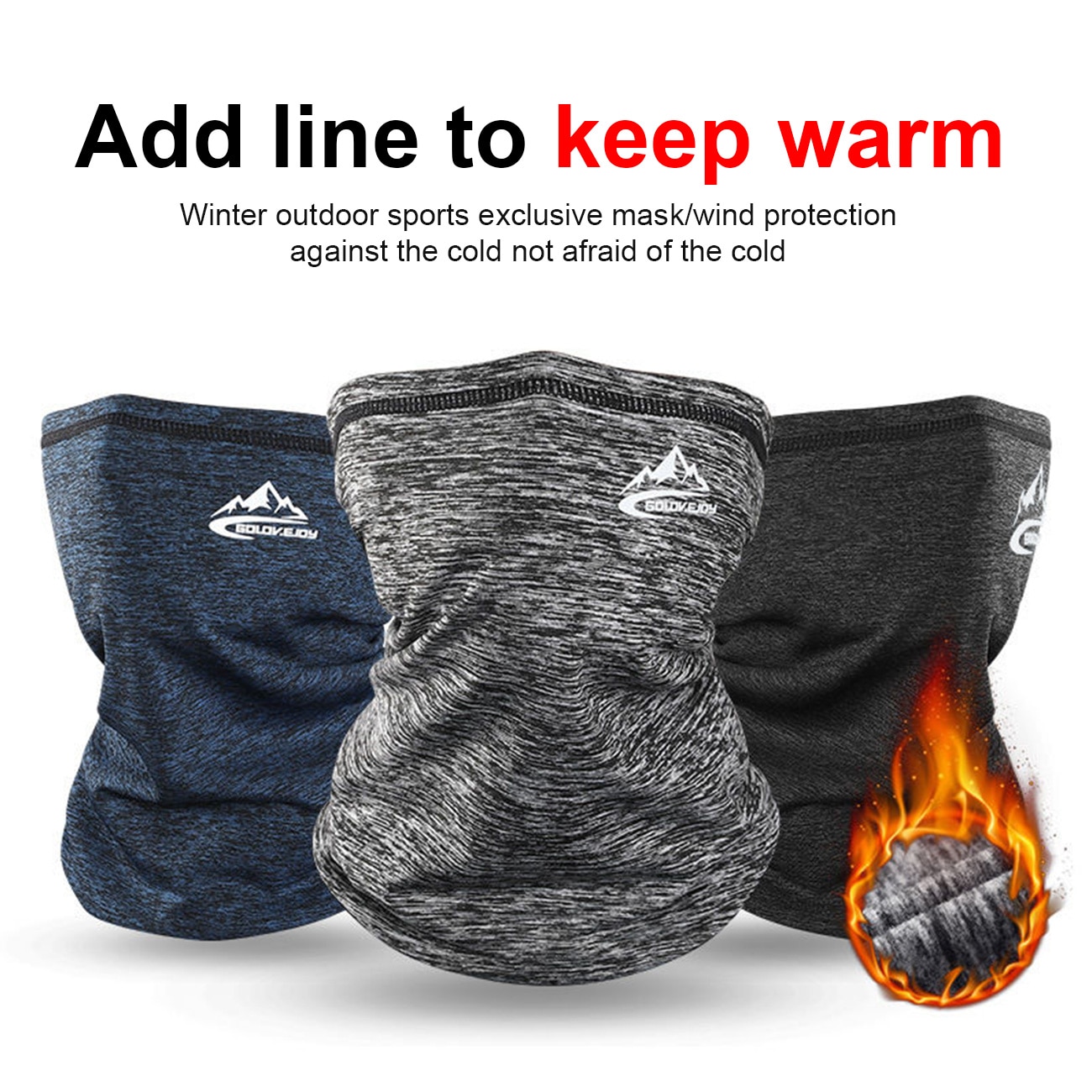 Windproof Keep Warm Face Mask Breathable Neck Self-Heating Winter Outdoor Fishing Mask Dust-Proof Mouth Cover Cycling Mask