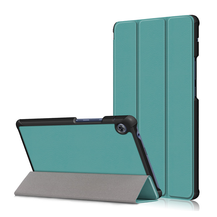 GLIGLE Case for Huawei MatePad T8 released Tablet slim print cover shell+Led+Touch pen: dark green