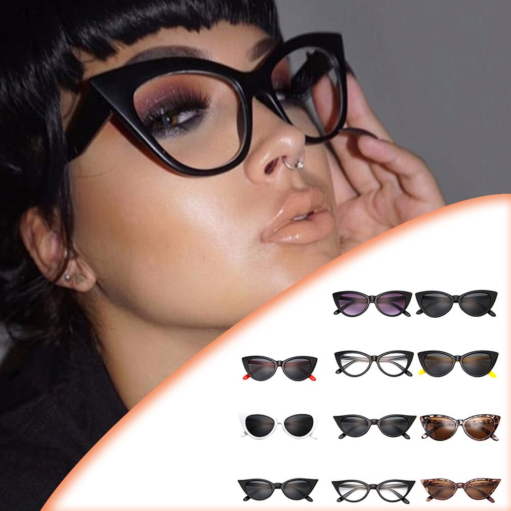 Cat eye briller dame solbriller retro sexet mærke multi-style briller gafas de sol smarte solcreme briller