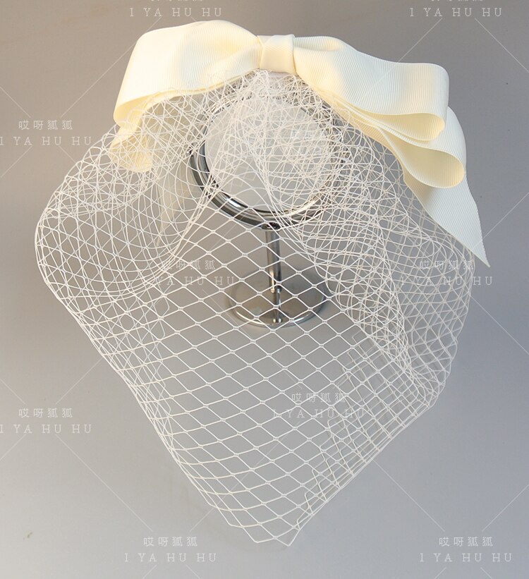 Women Bridal Hats and Fascinators Net Wedding Veil Headpiece With Comb Bridal Party