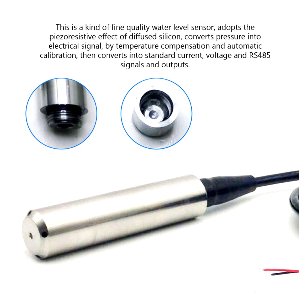 0-6M Eingang Tauch 4-20mA Flüssigkeit Wasser eben Sensor Sonde Detektor