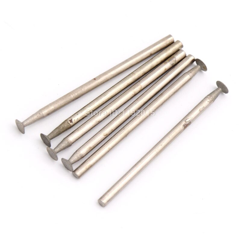 1x h naald diamant frezen roterende gesinterde schuurkop accessoires bits set gecoate gemonteerde frezen lapidaire steen edelsteen