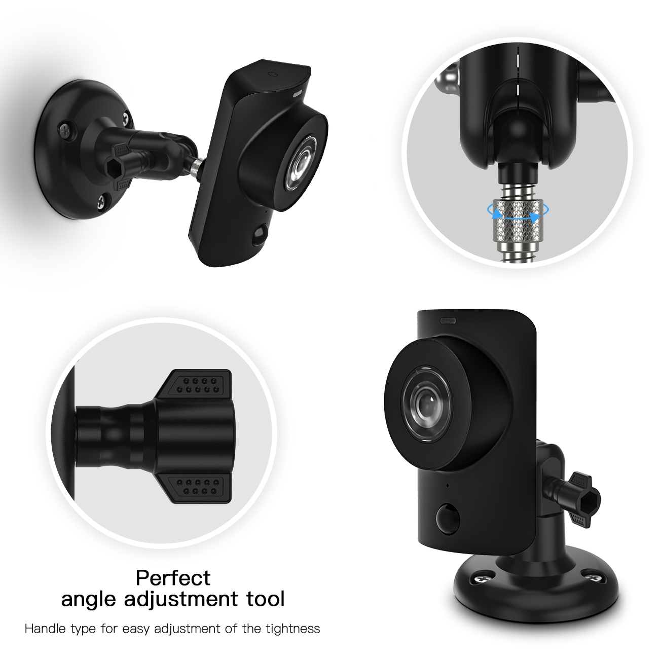 SimpliSafe Camera Wall Mount Holder,360° Rotate Security Surveillance Camera Mounting Brackets for SimpliSafe Camera(1080P)