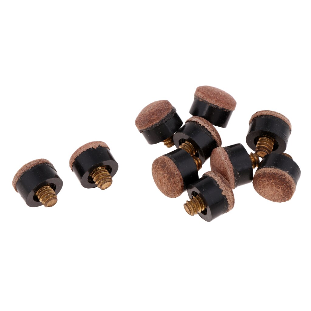 Embouts de queue de billard à vis, 10 pièces, 0/11/13mm, pour pointes dures, accessoires de rechange pour billard