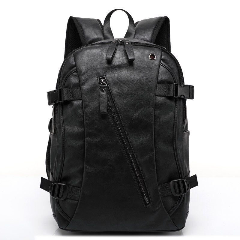 Homme huile cire cuir sac à dos hommes sac à dos décontracté & sacs de voyage Western College Style homme sacs à dos Mochila Zip hommes imperméable à l'eau