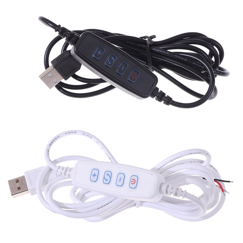 1pc LED Dimmer USB Port Power Supply Line Extension Cable With ON OFF Switch Adapter