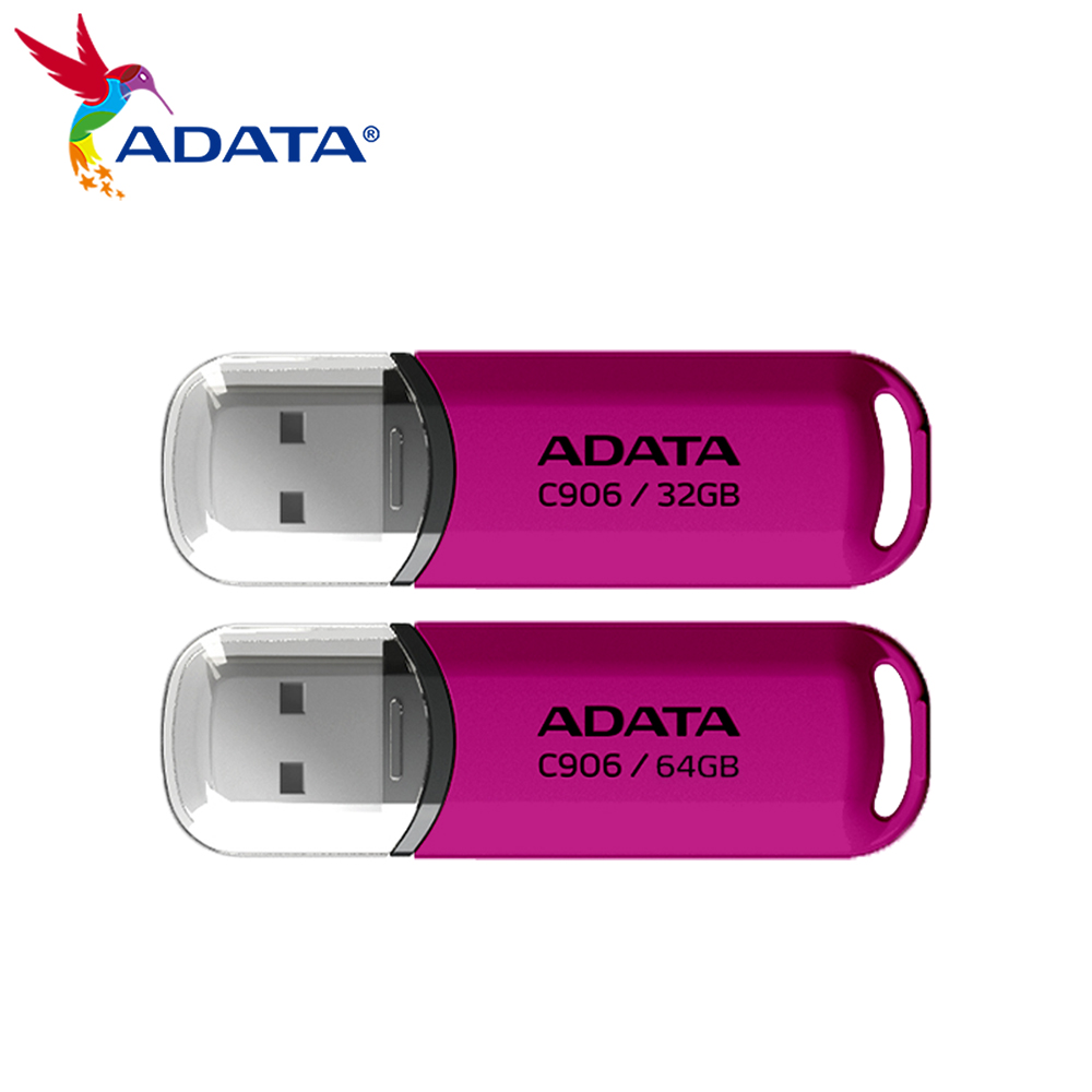 100% Original ADATA C906 USB Flash Drive 64GB 32GB 16GB 8GB USB 2.0 Mini U Stick Pen Drive High Speed Pendrive Memory Stick