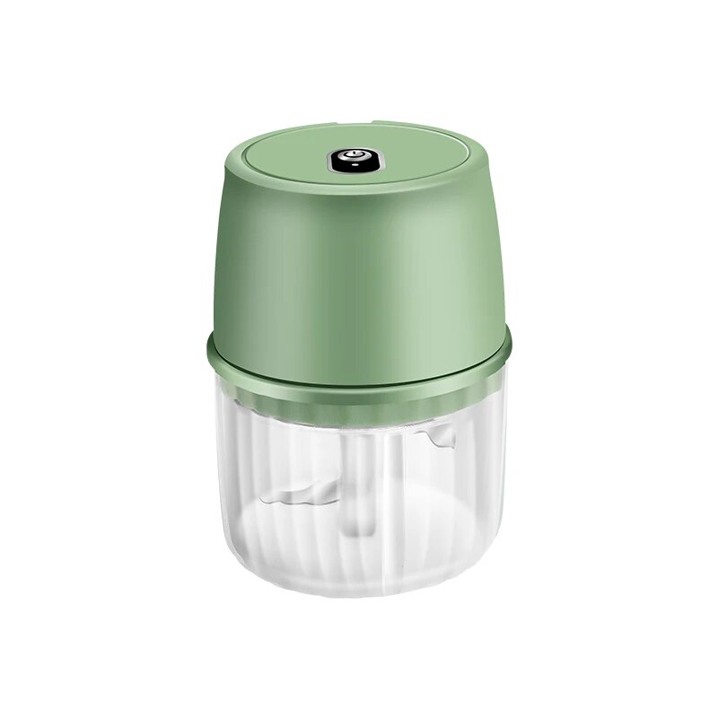 Elektrische Knoflookpers Thuis Complementaire Voedselmachine Draadloze Mini Crusher Grensoverschrijdend: green