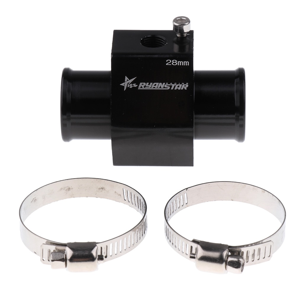 Water Temperature Sensor Joint Pipe Radiator Hose Adapter with Clamp