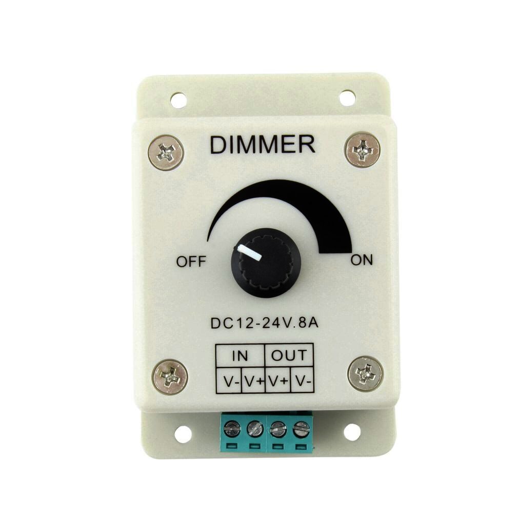 Youmile DC motor toerentalregelaar DC schakelaar 12V 24V 10A universele elektronische traploze snelheidsregelaar met kap voor bedrading