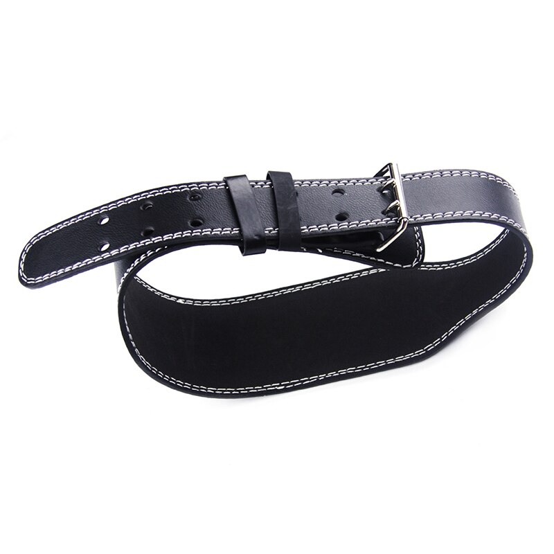 Gewichthefriem van pu-leer, fitnessapparatuur, brede rugsteun, gewichthefriem, zwart