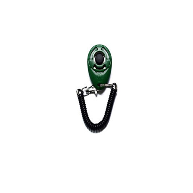 Pet Dog Dog Training Dog Supplies Clicker Trainer Fast Dog Training Device Clicker Whistle Password Equipment Trainer: Green