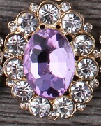 10 stk/parti 25mm*31mm diamantknapper i gyllen legering flatback dekorasjoner akryl rhinestone knapp gjør-det-selv bryllup tilbehør: Nr. .10