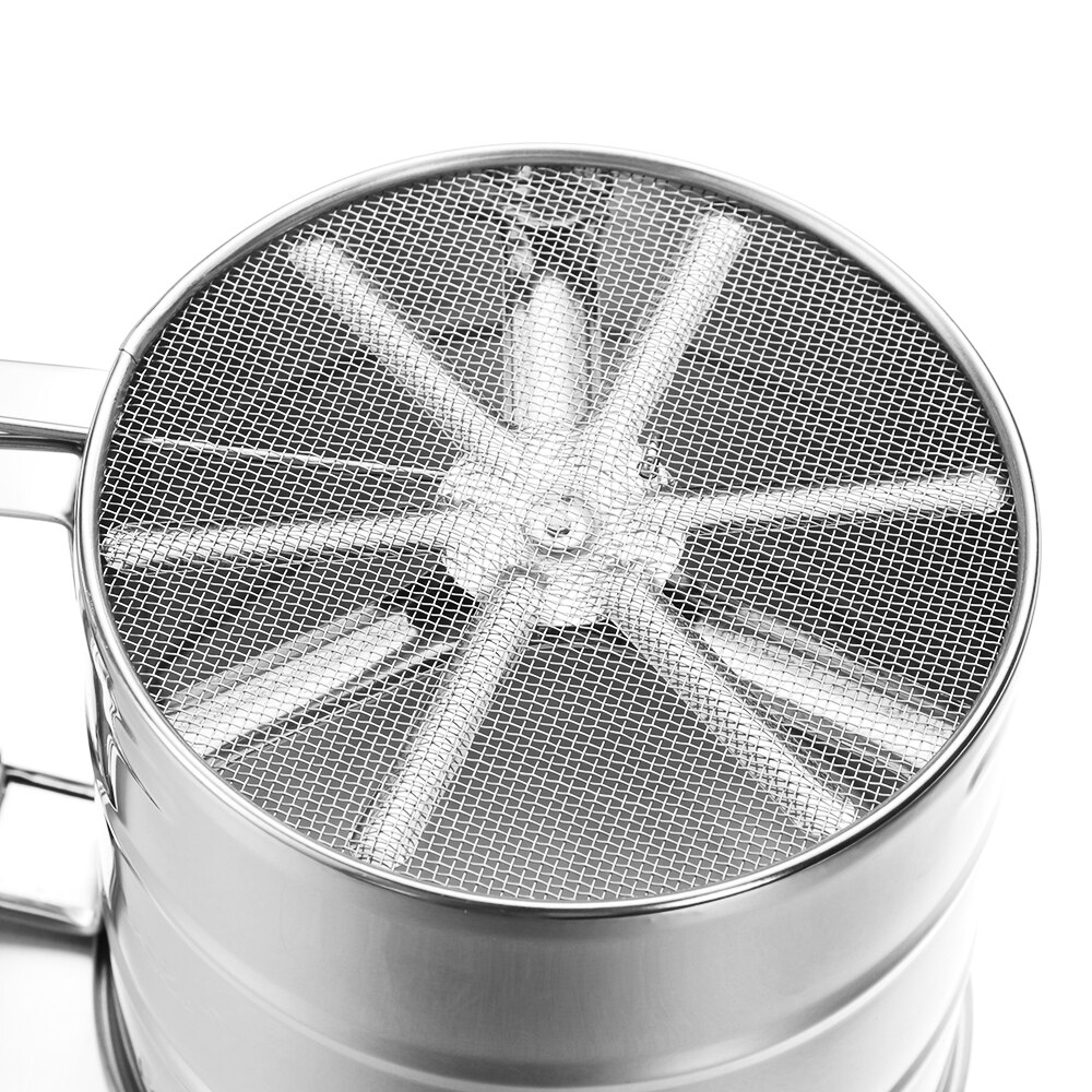 1 ud. De acero inoxidable, tazas de tamiz de harina, tamiz de harina, herramientas de pastelería para hornear, colador para café, glaseado, azúcar en polvo