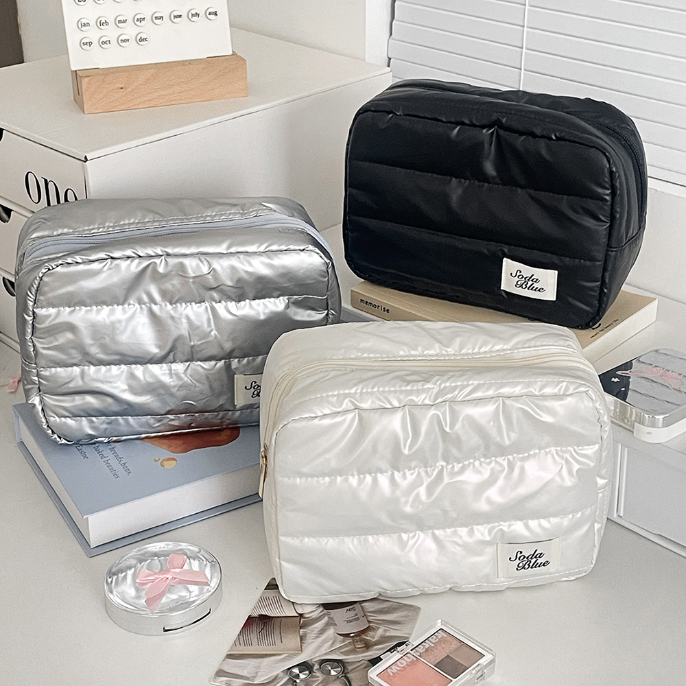 Luxe grote capaciteit waterdichte make-up handtas reizen dames cosmetische toilettas opbergtas elegante dames vierkante rits tas