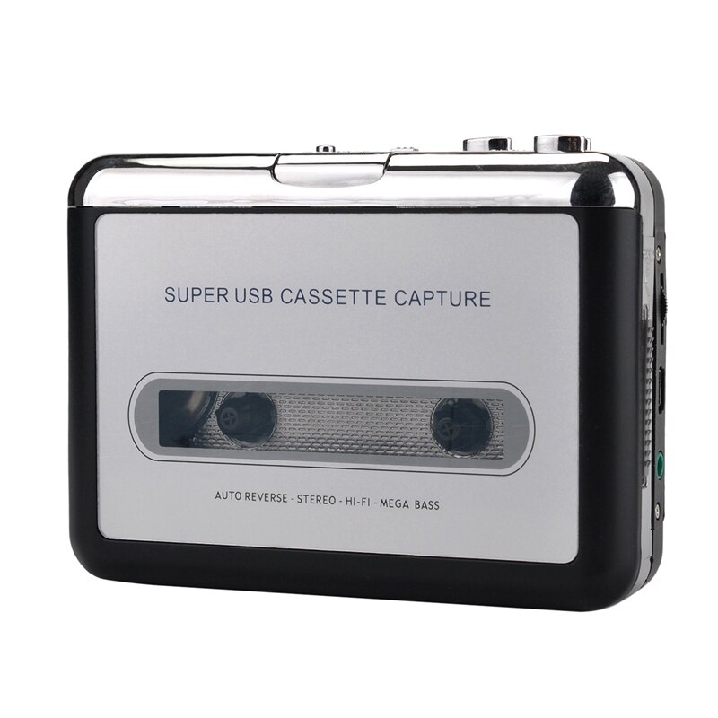 EzCAP 12V Classic USB Cassette Player Cassette to MP3 Converter Capture Walkman Music Player Cassette Recorders Convert Music: Default Title